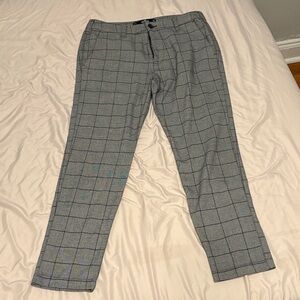 Hollister Men's Gray Plaid Slacks